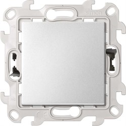 Simon 24 Алюминий Однополюсный выключатель 10AX 250В~ с системой Push&Go S24 2420101-033 - фото 75951