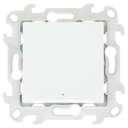 Simon 24 Белый Одноклавишный переключатель с подсветкой 2450204-030 - фото 75991