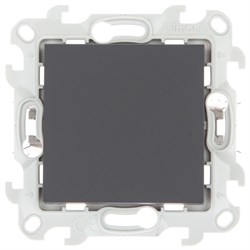 Simon 24 Графит Одноклавишный выключатель Push&Go 2420101-038 - фото 76006
