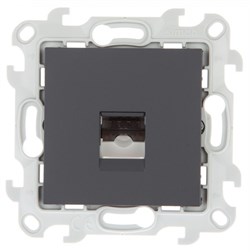 Simon 24 Графит Телефонная розетка RJ11 2410480-038 - фото 76034