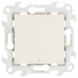 Simon 24 Слоновая кость Одноклавишный переключатель с подсветкой 2450204-031 - фото 76055