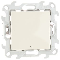 Simon 24 Слоновая кость Одноклавишный переключатель с подсветкой Push&Go 2420204-031 - фото 76056