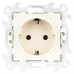 Simon 24 Слоновая кость Розетка 2К+3 без защитных шторок Push&Go 2420434-031 - фото 76068