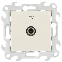 Simon 24 Слоновая кость Розетка TV одиночная 2450477-031 - фото 76071