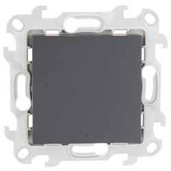 Simon 24 Графит Одноклавишный переключатель с подсветкой 2450204-038 - фото 76086