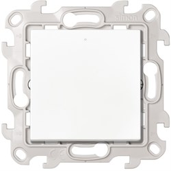 Simon 24 Белый Кнопочный выключатель с подсветкой 10A 250В~ 2420160-030 - фото 76099