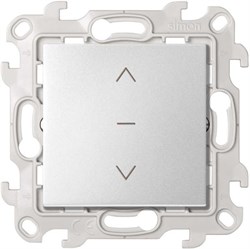 Simon 24 Алюминий Выключатель жалюзи 3-позиционный 10A 250В~ 2420333-033 - фото 76106