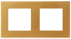 Simon 24 Золото Рамка 2-ая 2400620-066 - фото 76121