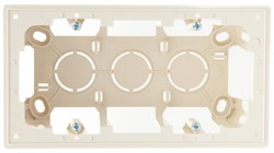 Simon 24 Слоновая кость Коробка монтажная для накладного монтажа на 2 модуля 2400752-031 - фото 76125