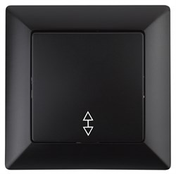 Intro Переключатель Solo 4-103-05 одноклавишный 10А-250В, IP20, СУ, антрацит Б0053581 - фото 76196