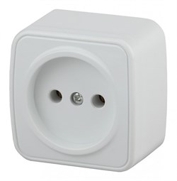 Intro 3-201-01 Розетка 2P, 16А-250В, IP20, ОУ, Polo, белый (20/400/4800) Б0036097 - фото 76244