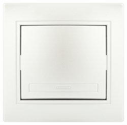 Intro Переключатель Plano 1-108-06 промежуточный, 10А-250В, IP20, СУ, перламутр Б0053825 - фото 76257