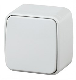 Intro 3-103-01 Переключатель, 10А-250В, IP20, ОУ, Polo, белый (18/360/4320) Б0036094 - фото 76294