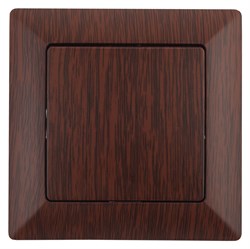 Intro Выключатель Solo 4-101-10 одноклавишный 10А-250В, IP20, СУ, венге Б0053553 - фото 76316