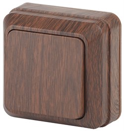 Intro Выключатель Quadro 2-101-10 одноклавишный 10А-250В, IP20, ОУ, венге Б0053737 - фото 76335