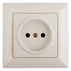 Intro Розетка Solo 4-201-02 без заземления 2P, 16А-250В, IP20, СУ, слоновая кость Б0053642 - фото 76336