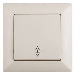 Intro Переключатель Solo 4-103-02 одноклавишный 10А-250В, IP20, СУ, слоновая кость Б0053577 - фото 76351