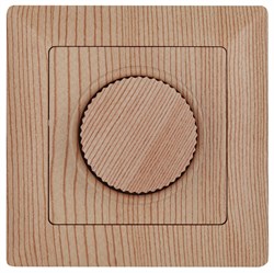 Intro Светорегулятор Solo 4-401-11 поворотный, 600Вт 230В, IP20, СУ, сосна Б0053712 - фото 76356