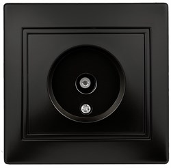 Intro 1-301-05 Розетка TV одиночная, IP20, СУ, Plano, антрацит (10/200/2400) Б0044573 - фото 76358