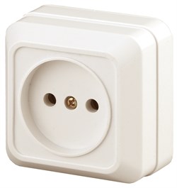 Intro Розетка Quadro 2-201-02 без заземления 2P, 16А-250В, IP20, ОУ, слоновая кость Б0053776 - фото 76372