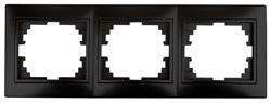 Intro 1-503-05 Рамка на 3 поста гор., СУ, Plano, антрацит (14/280/2800) Б0044580 - фото 76379