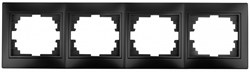 Intro 1-504-05 Рамка на 4 поста гор., СУ, Plano, антрацит (14/140/2100) Б0044581 - фото 76381