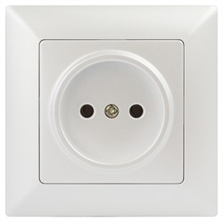 Intro Розетка Solo 4-201-06 без заземления 2P, 16А-250В, IP20, СУ, перламутр Б0053646 - фото 76399