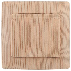 Intro 4-203-11 Розетка 2P+E Schuko с крышкой, 16А-250В, СУ, Solo, сосна (10/100/2000) Б0053665 - фото 76401