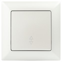 Intro Переключатель Solo 4-103-06 одноклавишный 10А-250В, IP20, СУ, перламутр Б0053582 - фото 76415