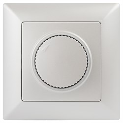 Intro Светорегулятор Solo 4-401-06 поворотный, 600Вт 230В, IP20, СУ, перламутр Б0053710 - фото 76441