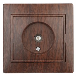 Intro 1-301-10 Розетка TV одиночная, IP20, СУ, Plano, венге (10/200/2000) Б0030080 - фото 76446