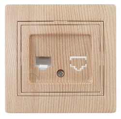 Intro 1-303-11 Розетка информационная RJ45, IP20, СУ, Plano, сосна (10/200/2000) Б0030089 - фото 76460