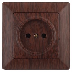 Intro 4-201-10 Розетка 2P, 16А-250В, СУ, Solo, венге (10/200/2400) Б0043310 - фото 76488