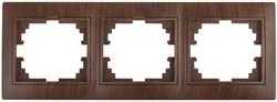 Intro 1-503-10 Рамка на 3 поста гор., СУ, Plano, венге (14/280/2800) Б0030100 - фото 76490