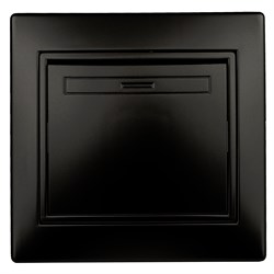 Intro Выключатель Plano 1-101-05 одноклавишный,10А-250В, IP20, СУ, антрацит Б0053725 - фото 76492