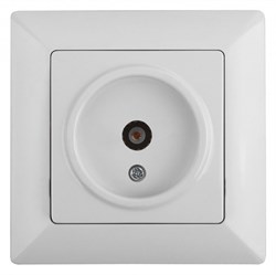 Intro 4-301-01 Розетка TV одиночная, СУ, Solo, белый (10/200/2000) Б0043368 - фото 76529