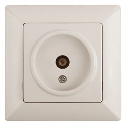 Intro 4-301-02 Розетка TV одиночная, СУ, Solo, сл.кость (10/200/3200) Б0043369 - фото 76531