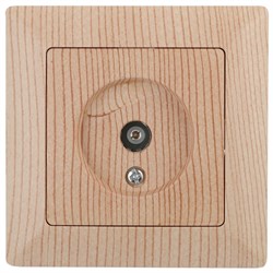 Intro 4-301-11 Розетка TV одиночная, СУ, Solo, сосна (10/200/2400) Б0043374 - фото 76541