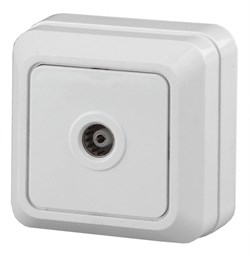 Intro 2-301-01 Белый Розетка TV одиночная, IP20, ОУ, Quadro Б0027658 - фото 76543
