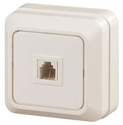 Intro 2-302-02 Розетка телефонная RJ11, IP20, ОУ, Quadro, сл.кость (10/200/1600) Б0027662 - фото 76554