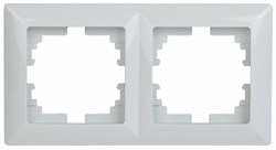 Intro 4-502-01 Рамка на 2 поста, СУ, Solo, белый (20/400/3200) Б0043410 - фото 76587