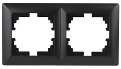 Intro 4-502-05 Рамка на 2 поста, СУ, Solo, антрацит (20/400/4800) Б0043414 - фото 76595