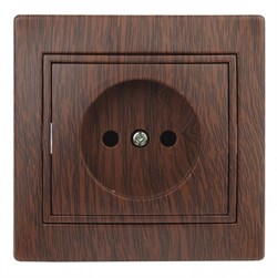 Intro 1-201-10 Розетка 2P, 16А-250В, IP20, СУ, Plano, венге (10/200/2400) Б0030056 - фото 76623
