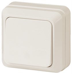 Intro Выключатель Quadro 2-101-02 одноклавишный 10А-250В, IP20, ОУ, слоновая кость Б0053735 - фото 76625