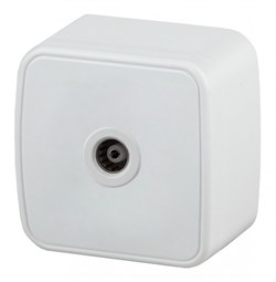 Intro 3-301-01 Розетка TV одиночная, IP20, ОУ, Polo, белый (20/400/4800) Б0036101 - фото 76637