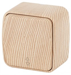 Intro 3-103-11 Переключатель, 10А-250В, IP20, ОУ, Polo, сосна (18/360/4320) Б0036104 - фото 76654