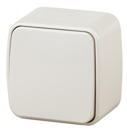 Intro Выключатель Polo 3-101-02 одноклавишный 10A-250В, IP20, ОУ, сл.кость Б0053526 - фото 76668