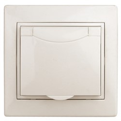 Intro 1-203-02 Розетка 2P+E Schuko с крышкой, 16А-250В, IP20, СУ, Plano, сл.кость (10/100/1500) Б0027612 - фото 76678