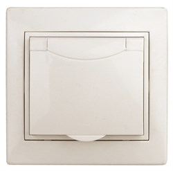 Intro 1-203-02 Розетка 2P+E Schuko с крышкой, 16А-250В, IP20, СУ, Plano, сл.кость (10/100/1500) Б0053890 - фото 76689