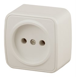 Intro Розетка Polo 3-201-02 без заземления 2P, 16A-250В, IP20, ОУ, слоновая кость Б0053552 - фото 76707